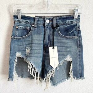 New Ban Jara Loose Fit Shorts Women's 23 Super High Rise Denim Cotton Distressed